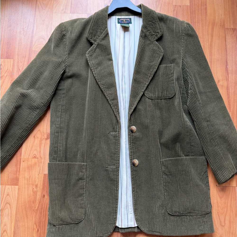 Charter Club Men's Green Corduroy Jacket